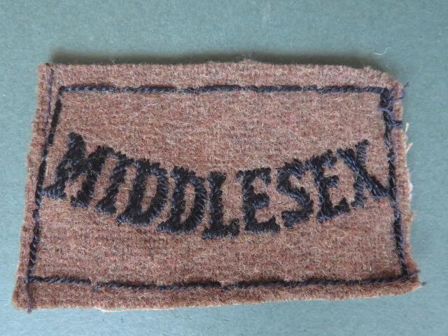 British Army Early WW2 The Middlesex Regiment 