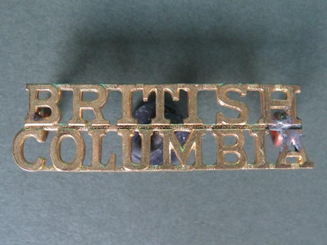 Canada Army Post WW2 The British Columbia Regiment Regiment Shoulder Title