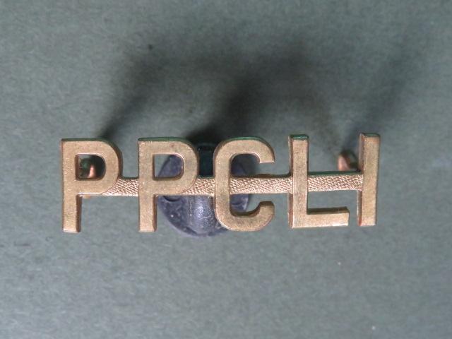 Canada Army Post WW2 Princess Patricia's Canadian Light Infantry Shoulder Title