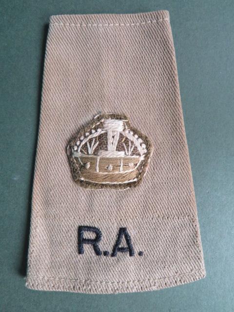 British Army Pre 1953 Royal Artillery Major's Tropical Shirt Rank Slide
