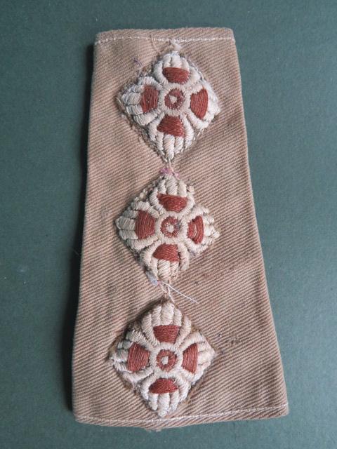 British Army Royal Signals Captain's Tropical Shirt Rank Slide