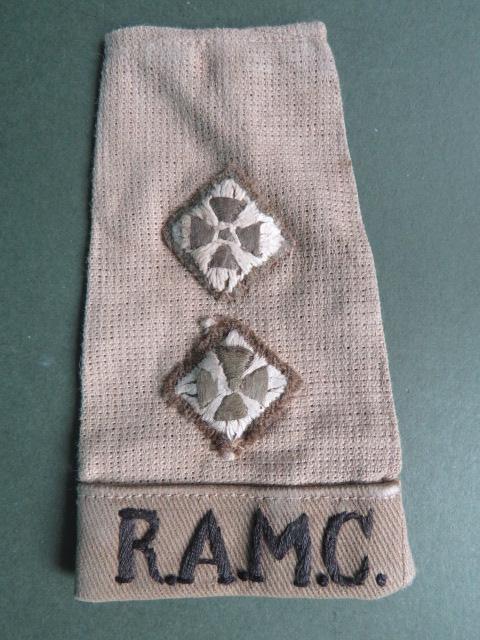 British Army Royal Army Medical Corps Lieutenant's Jungle Shirt Rank Slide