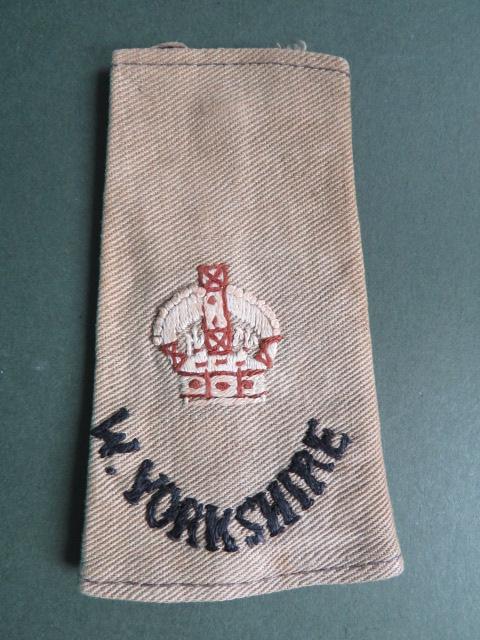 British Army Pre 1953 The West Yorkshire Regiment Major's Tropical Shirt Rank Slide