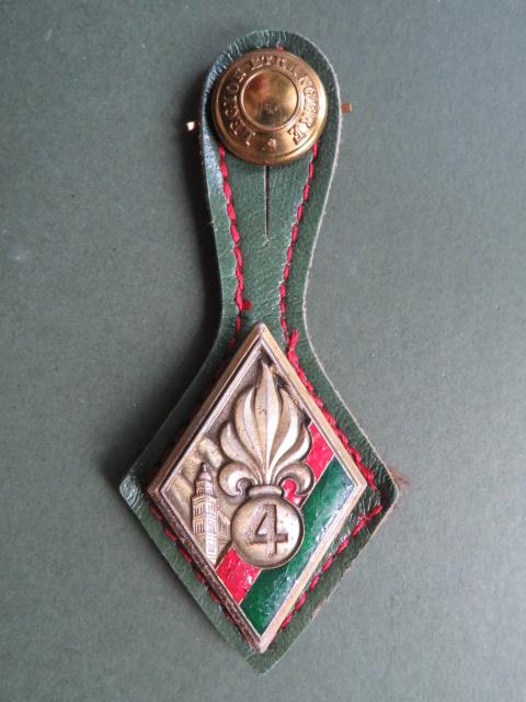 France Foreign Legion 4th Regiment Entranger d' Infanterie Pocket Crest