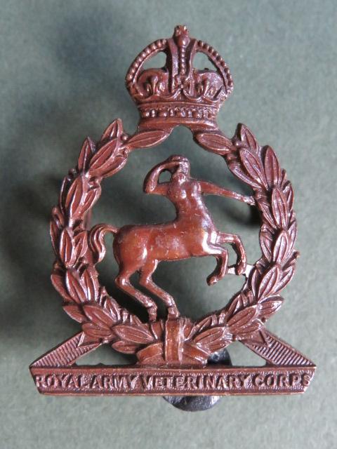British Army Pre 1953 Royal Army Veterinary Corps Officer's Service Dress Collar Badge