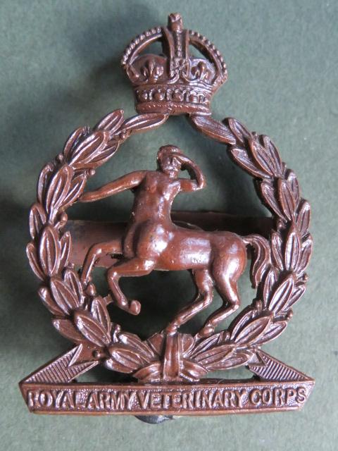 British Army Pre 1953 Royal Army Veterinary Corps Officer's Service Dress Cap Badge