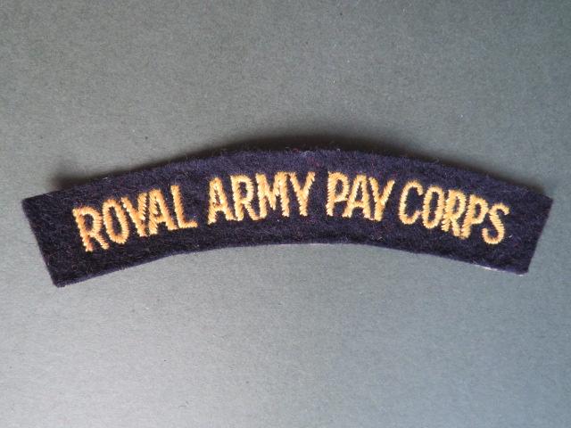 British Army Post WW2 Royal Army Pay Corps Shoulder Title