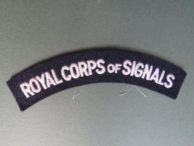 British Army Post WW2 Royal Corps of Signals Shoulder Title