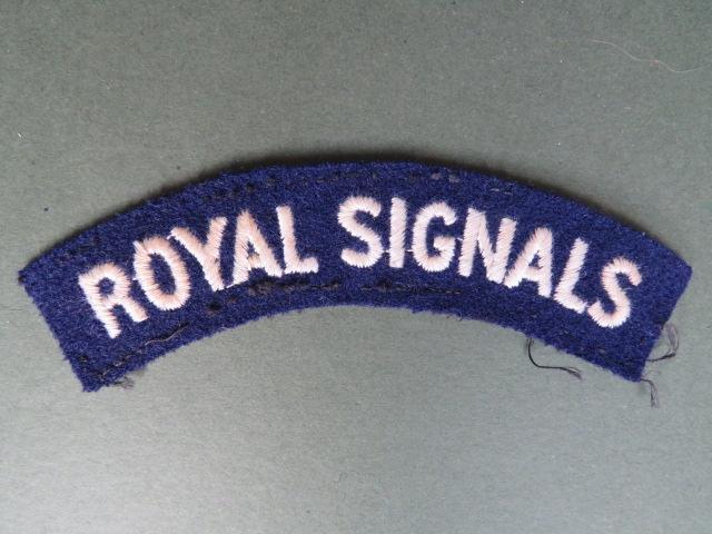 British Army WW2 Royal Corps of Signals Shoulder Title