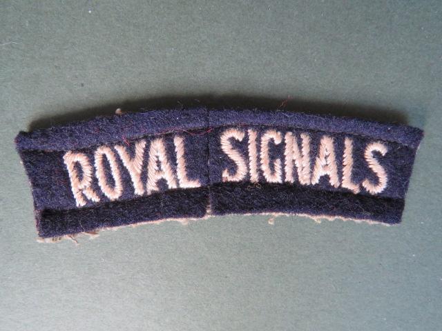 British Army WW2 Royal Signals Shoulder Title