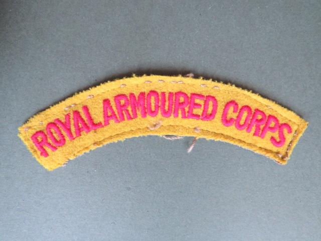 British Army Late to Post WW2 Royal Armoured Corps Shoulder Title