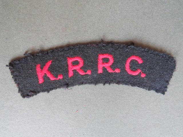 British Army WW2 King's Royal Rifle Corps Shoulder Title