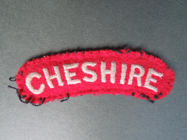 British Army WW2 Cheshire Regiment Shoulder Title