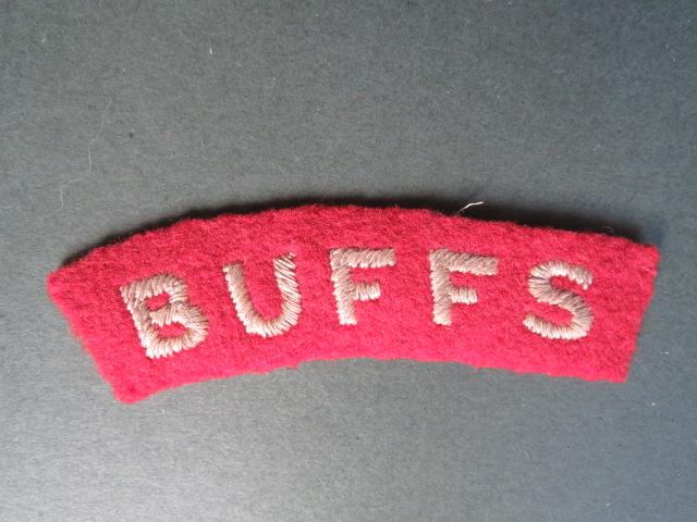 British Army 1940's / 1950's The Buffs (East Kent Regiment) Shoulder Title