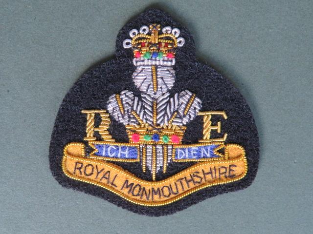 British Army The Royal Monmouthshire Royal Engineers Militia Officer's Beret Badge
