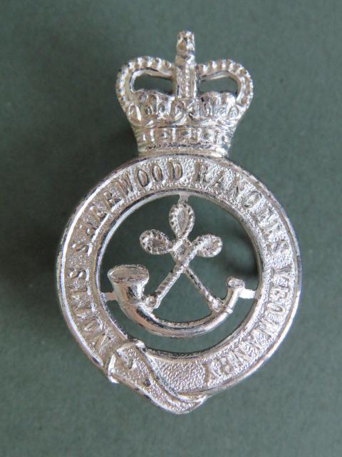British Army The Sherwood Rangers Yeomanry Officer's Cap Badge