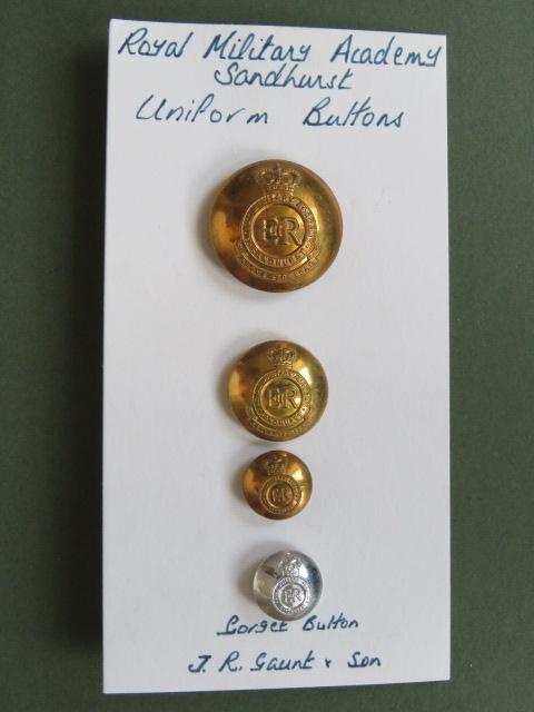 British Army 4 Post 1953 Royal Military Academy Sandhurst Uniform Buttons