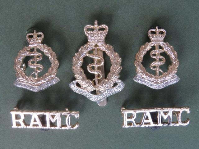 British Army Royal Army Medical Corps Cap & Collar Badges & Shoulder Titles