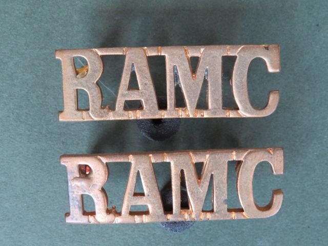 British Army Royal Army Medical Corps Tropical Dress Shoulder Titles