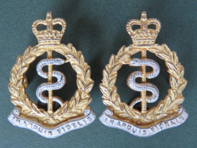 British Army Post 1953 Royal Army Medical Corps Officer's Collar Badges