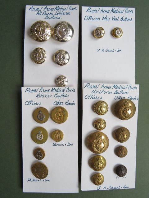 British Army Royal Army Medical Corps 22 Uniform Buttons