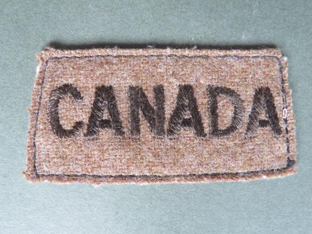 Canada Army WW2 Nationality 
