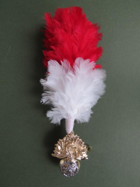 British Army Royal Regiment of Fusiliers Cap Badge and Hackle