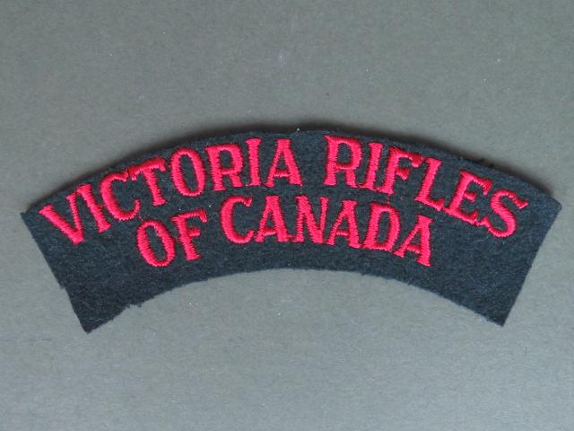 Canada WW2 Victoria Rifles of Canada Shoulder Title