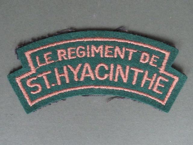 Canada Army WW2 Le Regiment De St Hyacinthe Shoulder Title