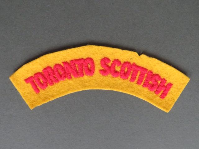 Canada Army WW2 Toronto Scottish Shoulder Title