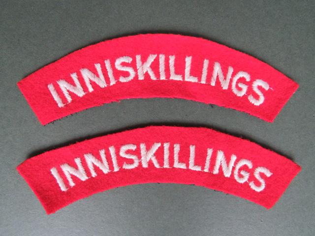 British Army Post WW2 Royal Inniskilling Fusiliers Shoulder Titles