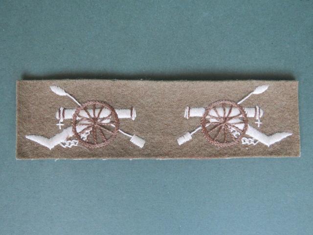 British Army Late WW2 Royal Artillery SNCO's Rank Badges Pair