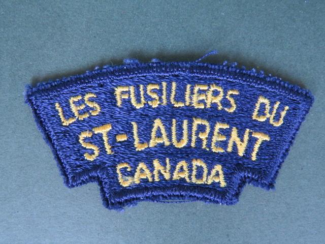 Canada Army Les Fusiliers Du St Laurent Shoulder Title