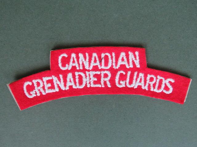 Canada WW2 Grenadier Guards Shoulder Title