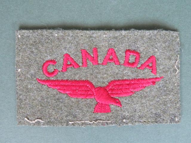 Canada WW2 RCAF RAF Nationality Shoulder Title