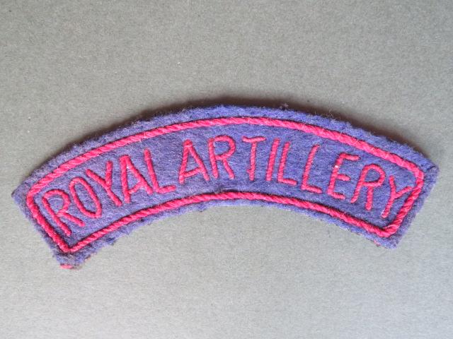 British Army WW2 (Far East) Royal Artillery Shoulder Title