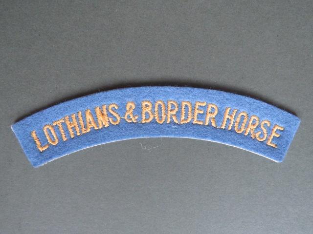 British Army WW2 Lothian & Border Horse Shoulder Title