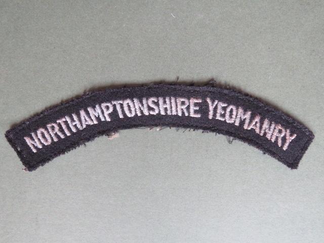 British Army WW2 Northamptonshire Yeomanry Shoulder Title