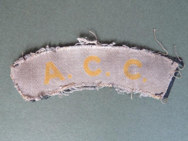 British Army WW2 Army Catering Corps Shoulder Title