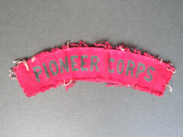 British Army WW2 Pioneer Corps Shoulder Title