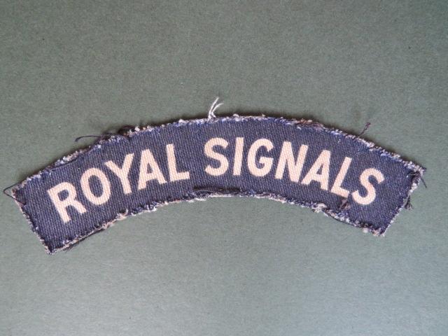 British Army WW2 Royal Corps of Signals Shoulder Title