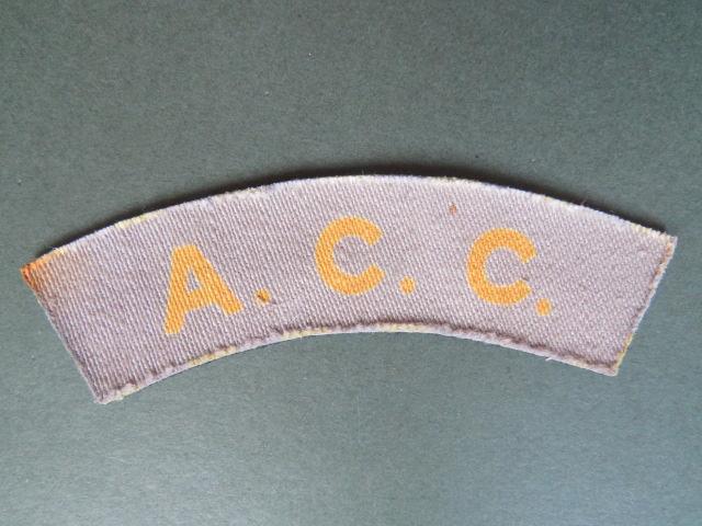 British Army WW2 Army Catering Corps Shoulder Title