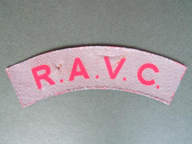 British Army WW2 Royal Army Veterinary Corps Shoulder Title
