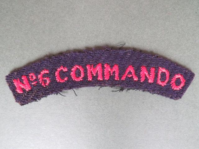 British Army WW2 No 6 Commando Shoulder Title