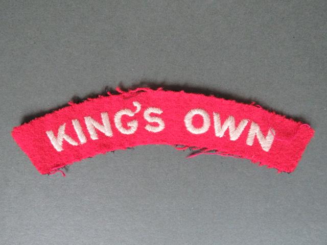 British Army 1950's The King's Own Royal Regiment Regiment Shoulder Title