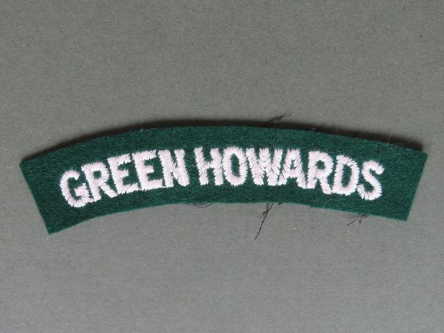 British Army Late WW2 / 1950's The Green Howards Shoulder Title