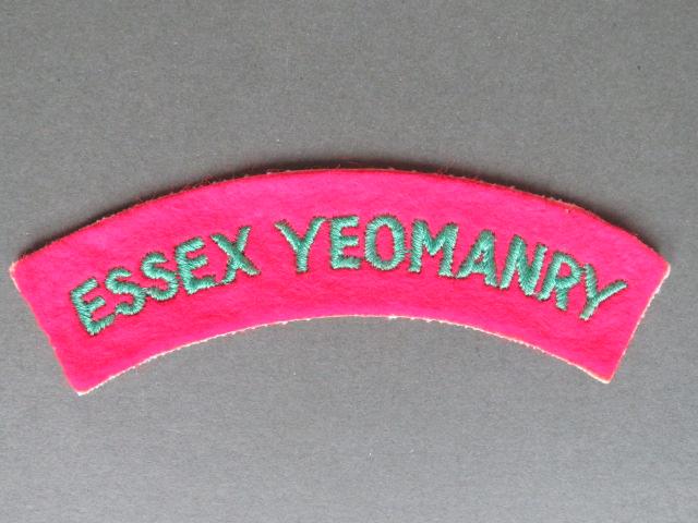 British Army Post WW2 The Essex Yeomanry Shoulder Title