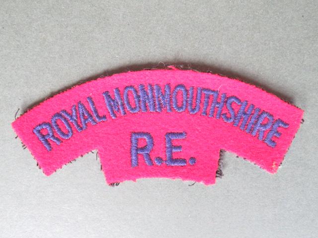 British Army Post WW2 Royal Monmouthshire, Royal Engineers Shoulder Title
