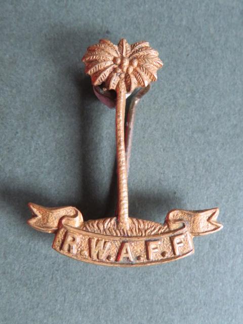British Commonwealth Royal West African Frontier Force Officers' Side Cap Badge
