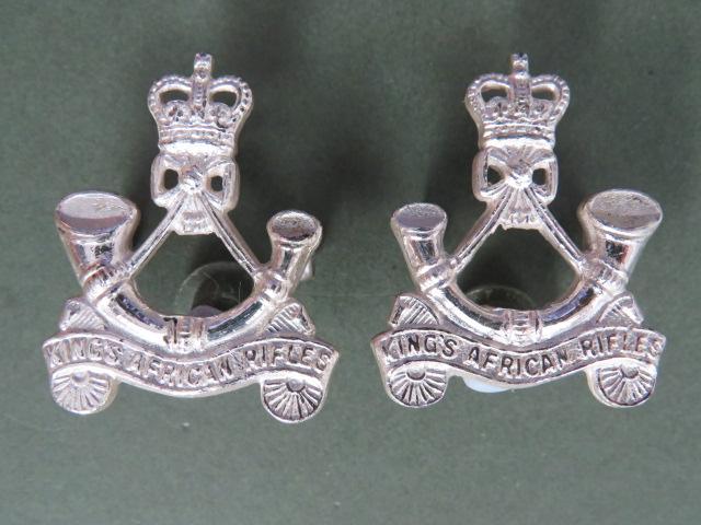 British Commonwealth Post 1953 The King's African Rifles Officers' Collar Badges